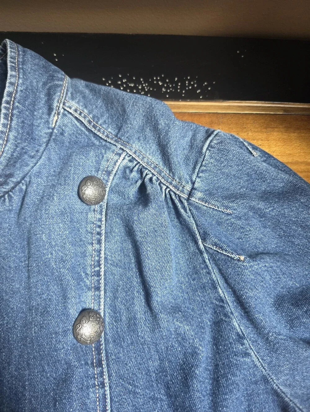 NWT Free People Imogene Denim Officers Jacket - Picture 11 of 12